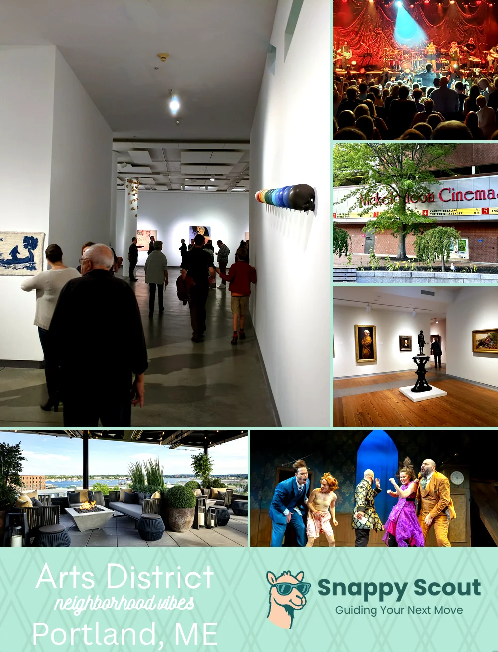 Arts District neighborhood photo collage