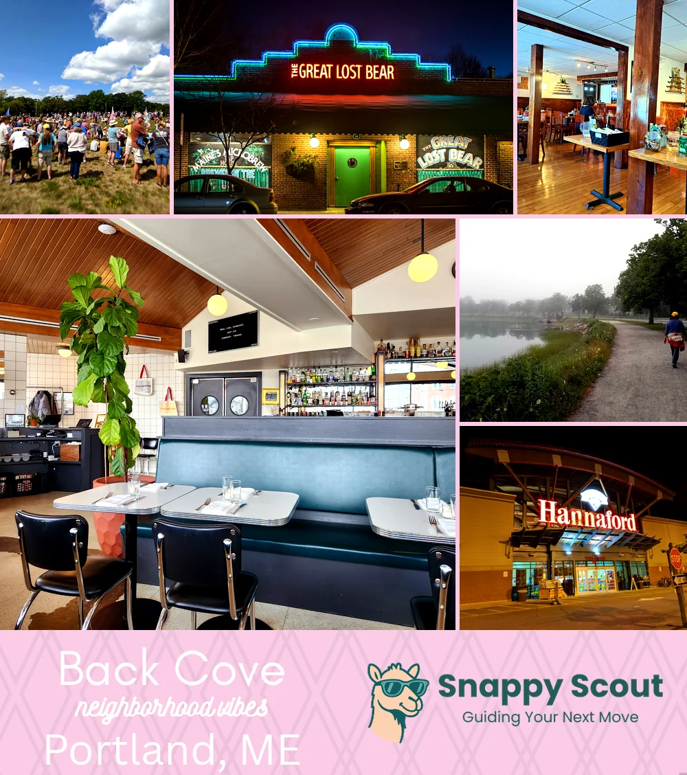 Back Cove neighborhood photo collage