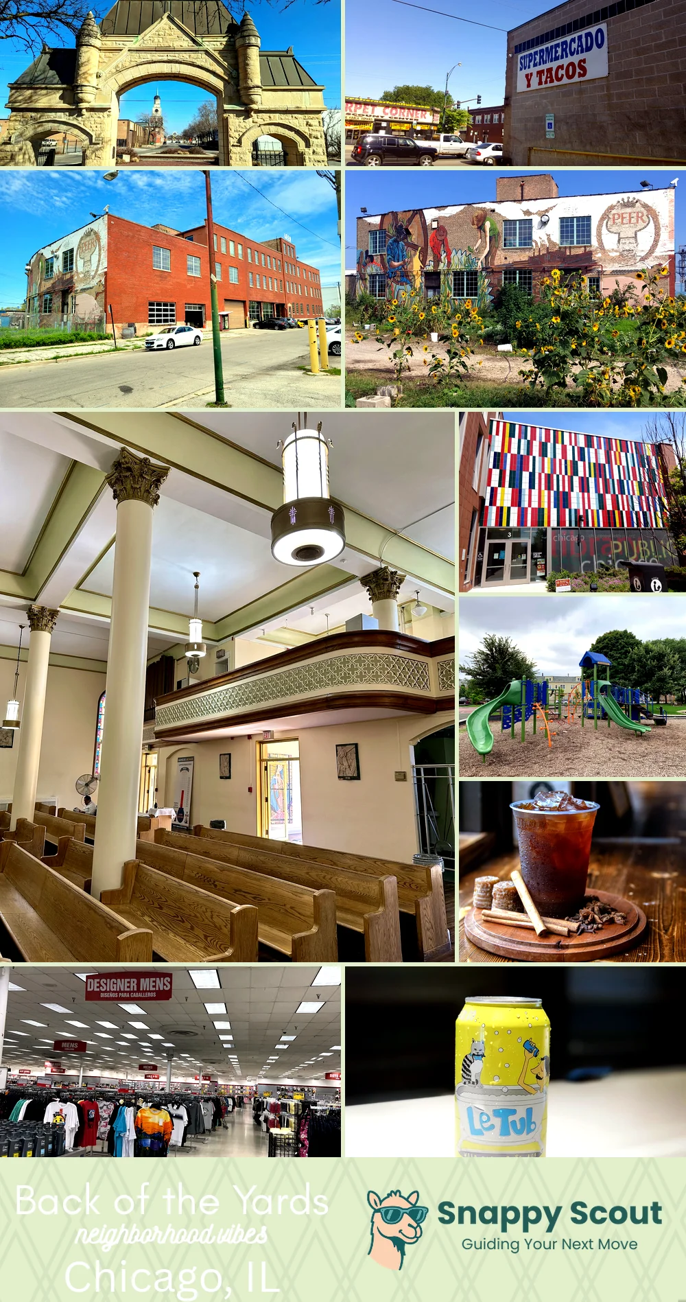 Back of the Yards neighborhood photo collage