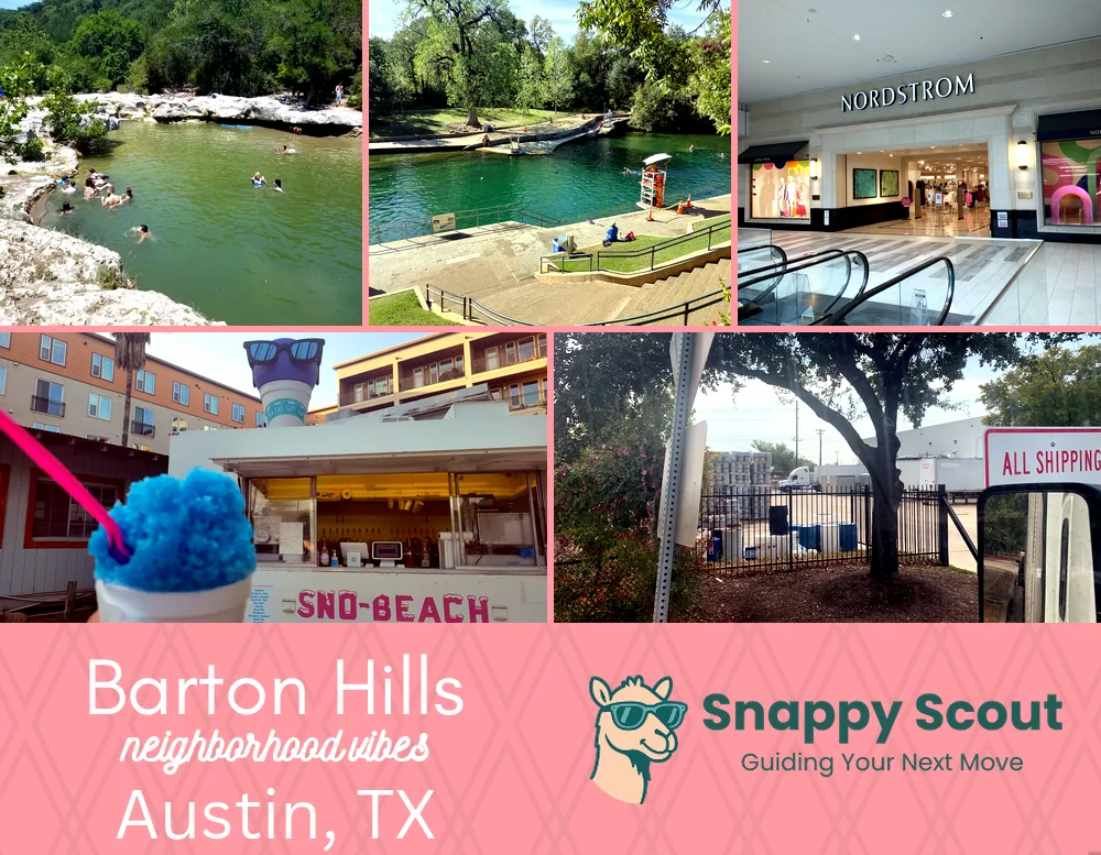 Barton Hills neighborhood photo collage