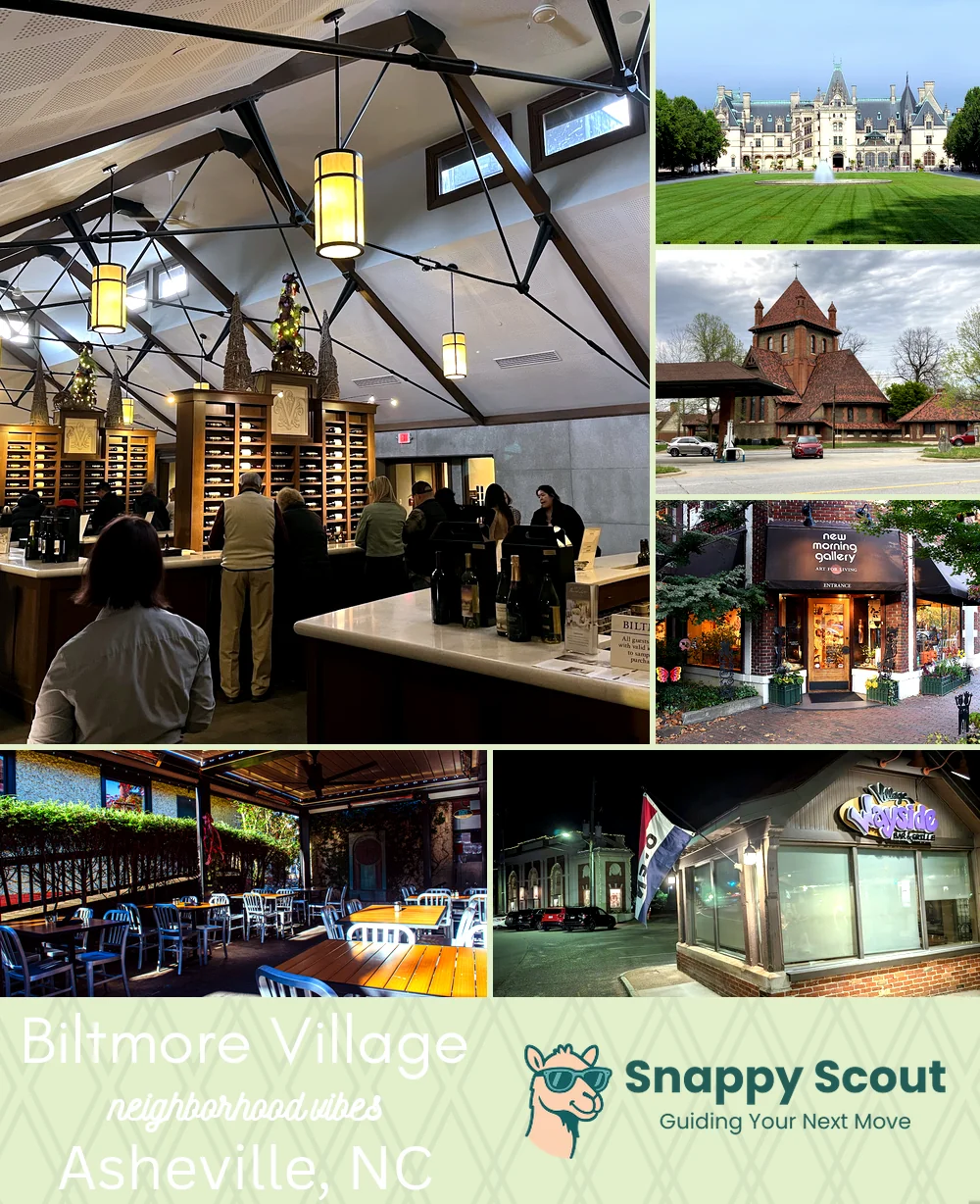 Biltmore Village neighborhood photo collage