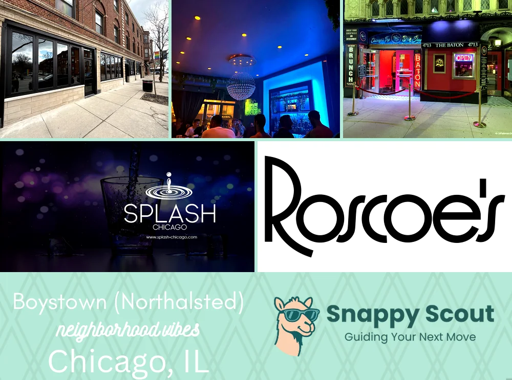 Boystown (Northalsted) neighborhood photo collage