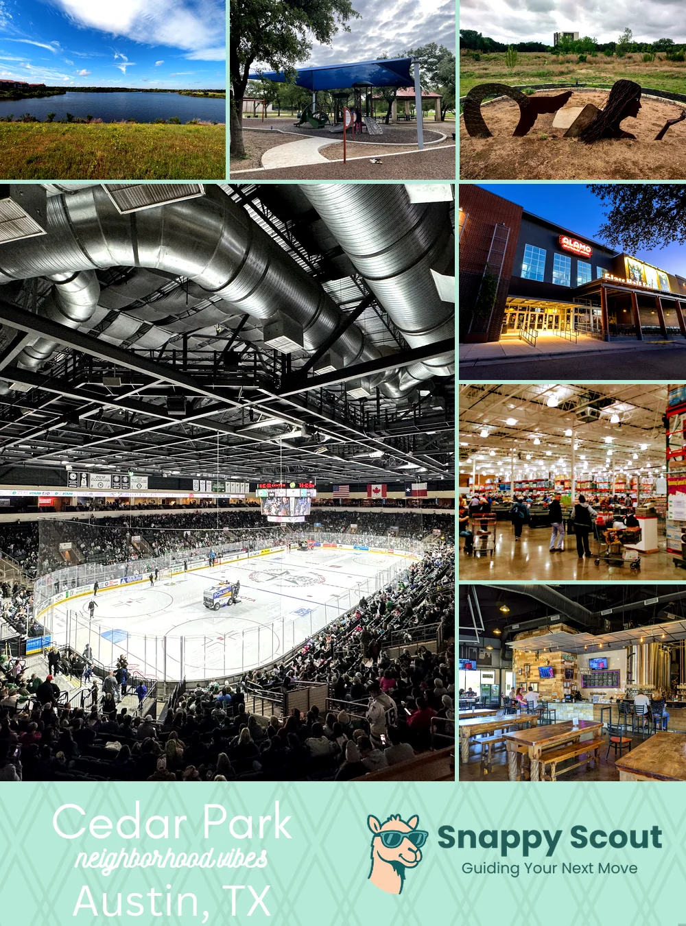 Cedar Park neighborhood photo collage