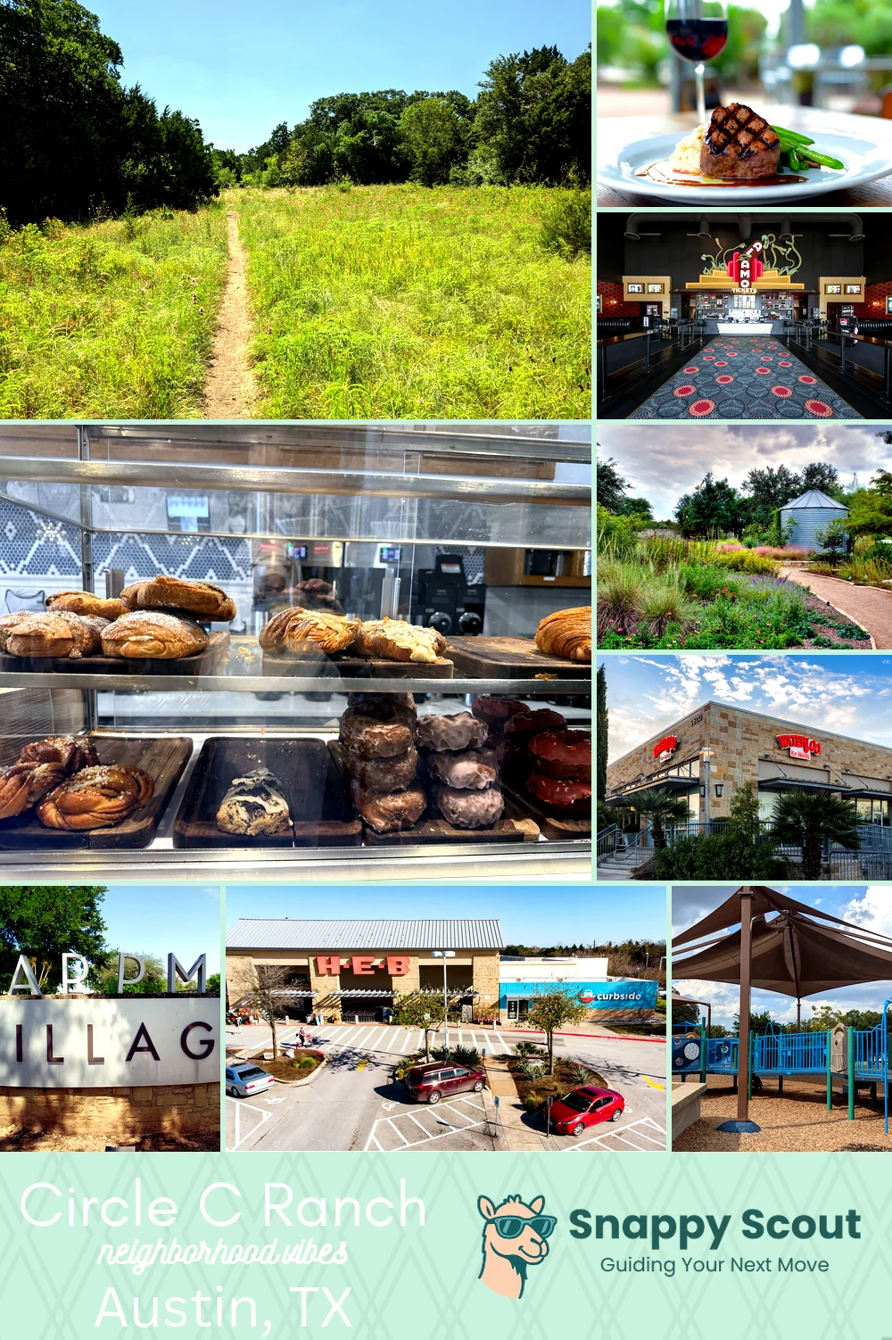 Circle C Ranch neighborhood photo collage