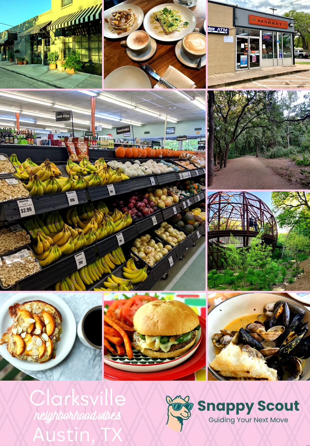 Clarksville neighborhood photo collage