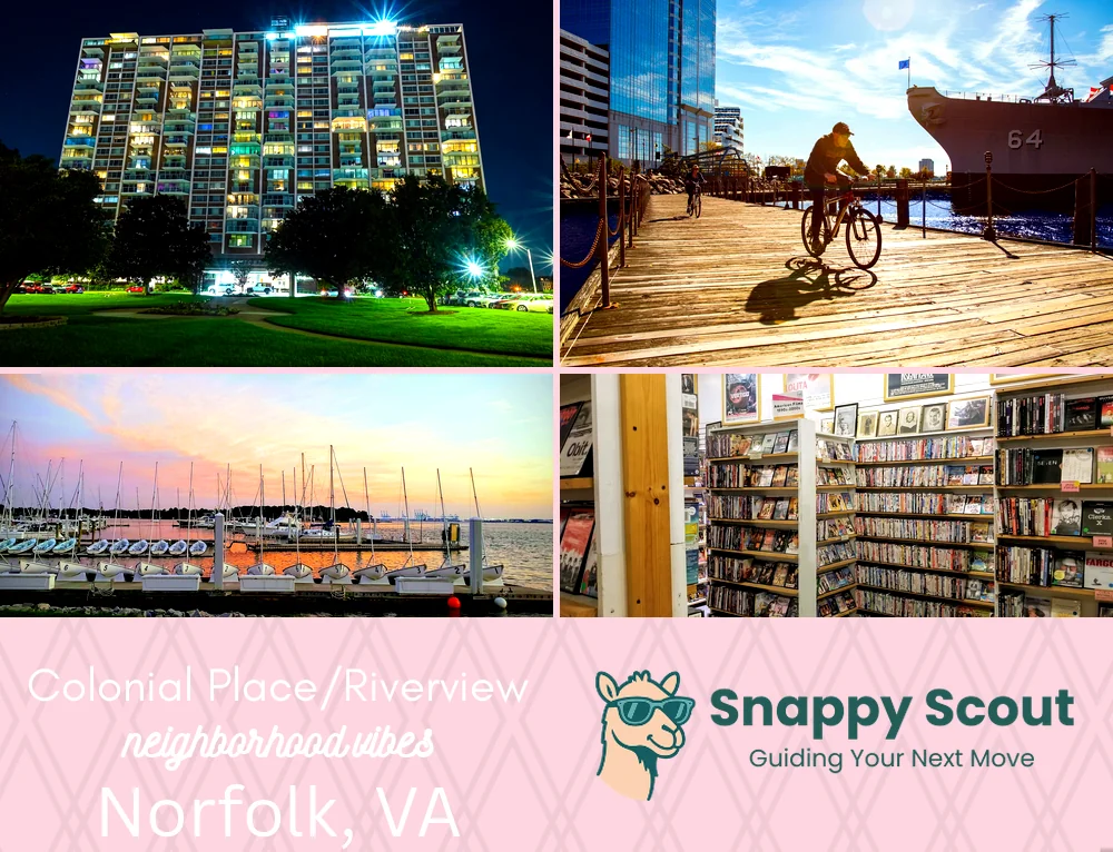 Colonial Place/Riverview neighborhood photo collage