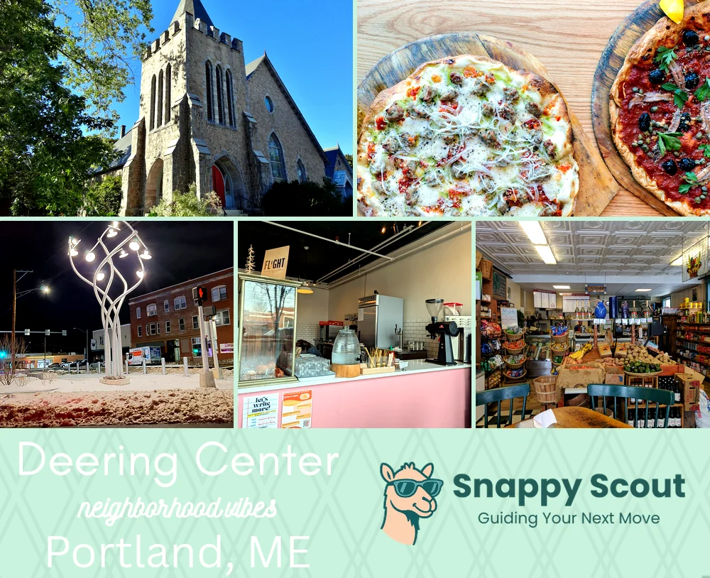 Deering Center neighborhood photo collage