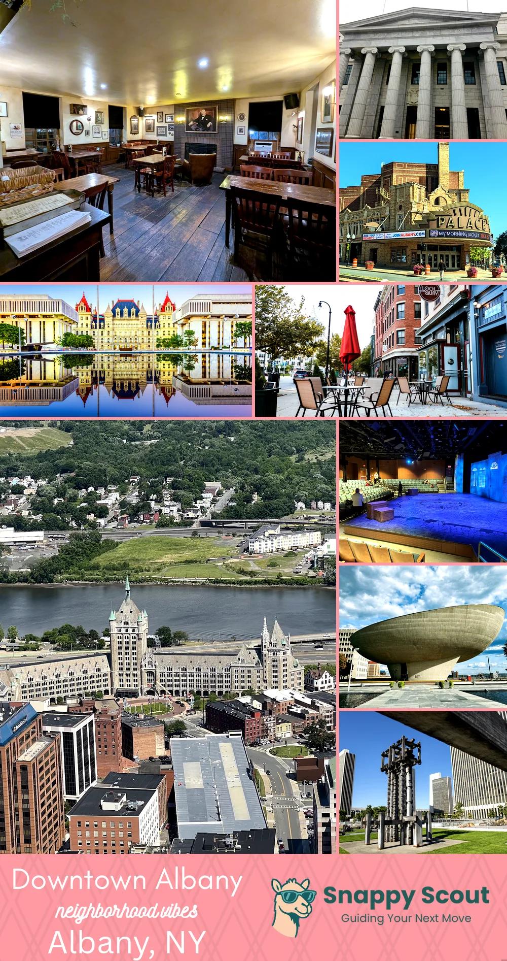 Downtown Albany neighborhood photo collage