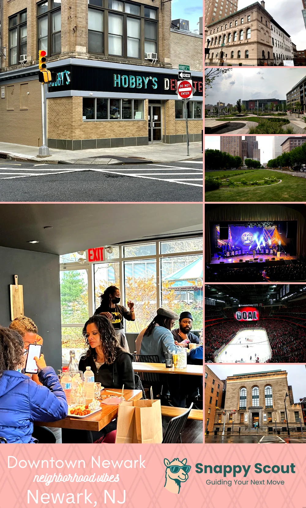 Downtown Newark neighborhood photo collage