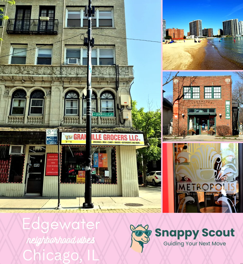 Edgewater neighborhood photo collage