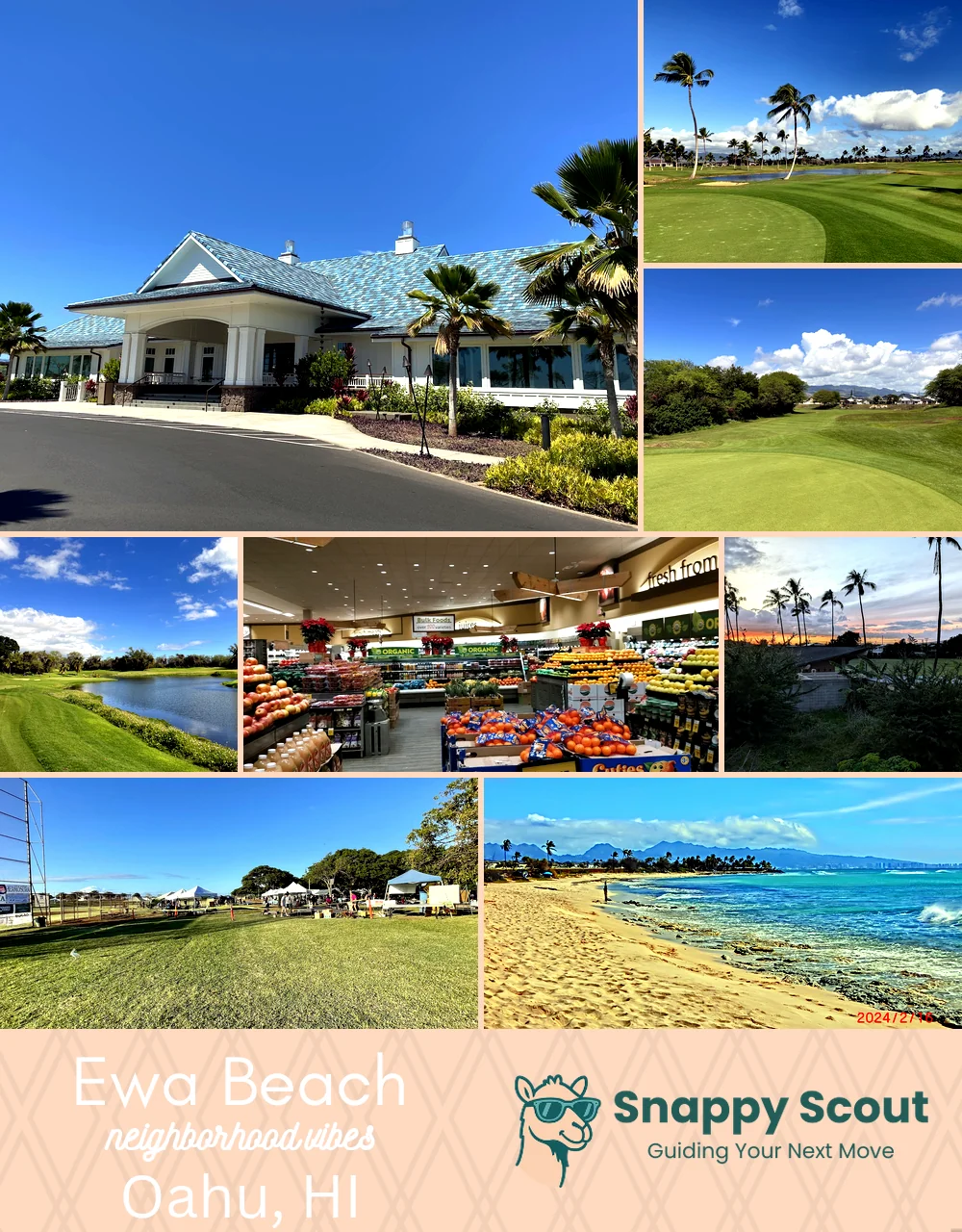 Ewa Beach neighborhood photo collage