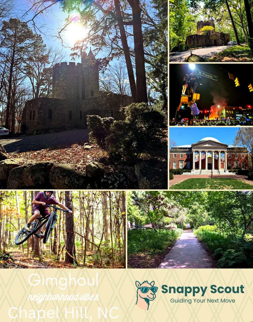 Gimghoul neighborhood photo collage