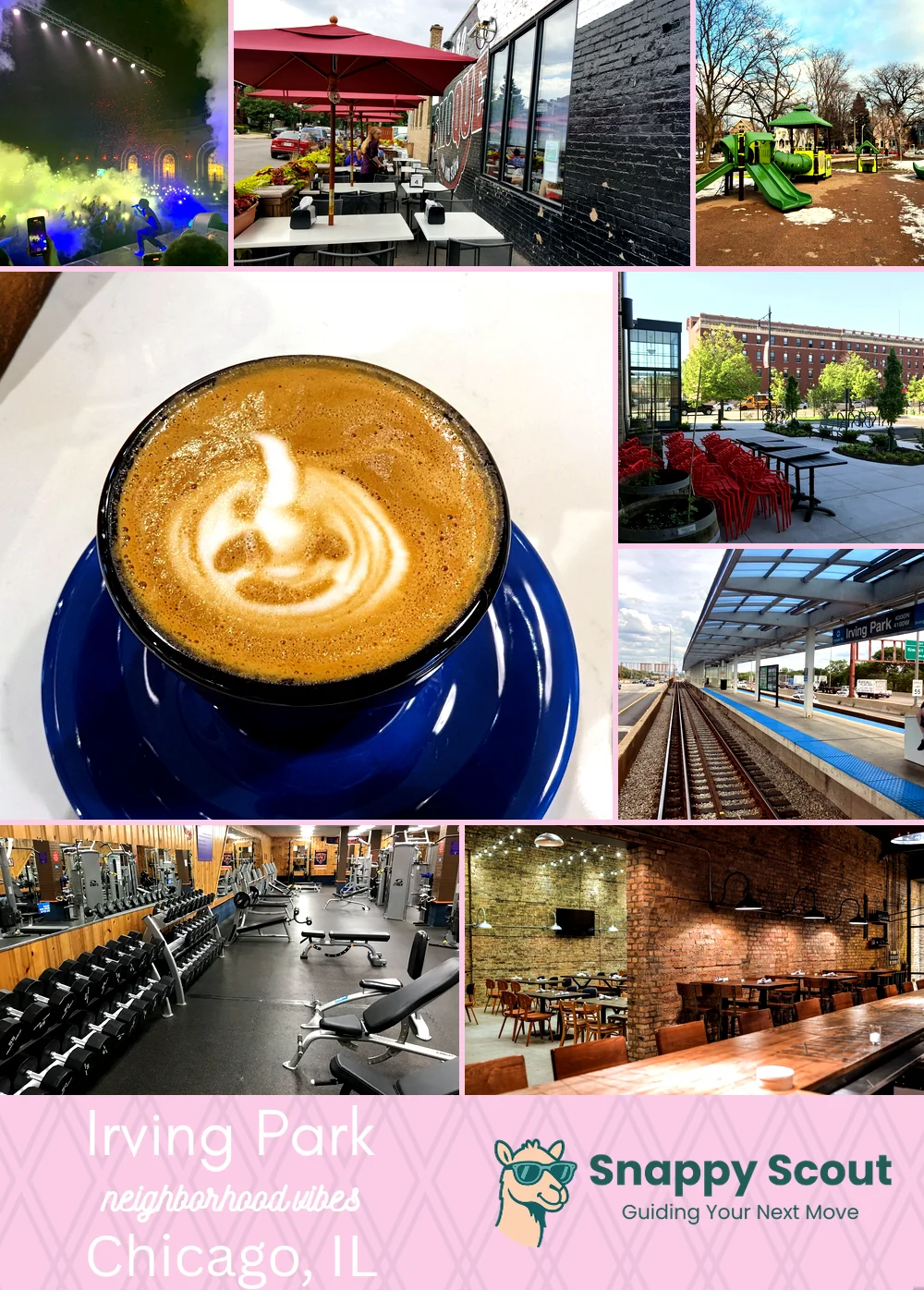 Irving Park neighborhood photo collage