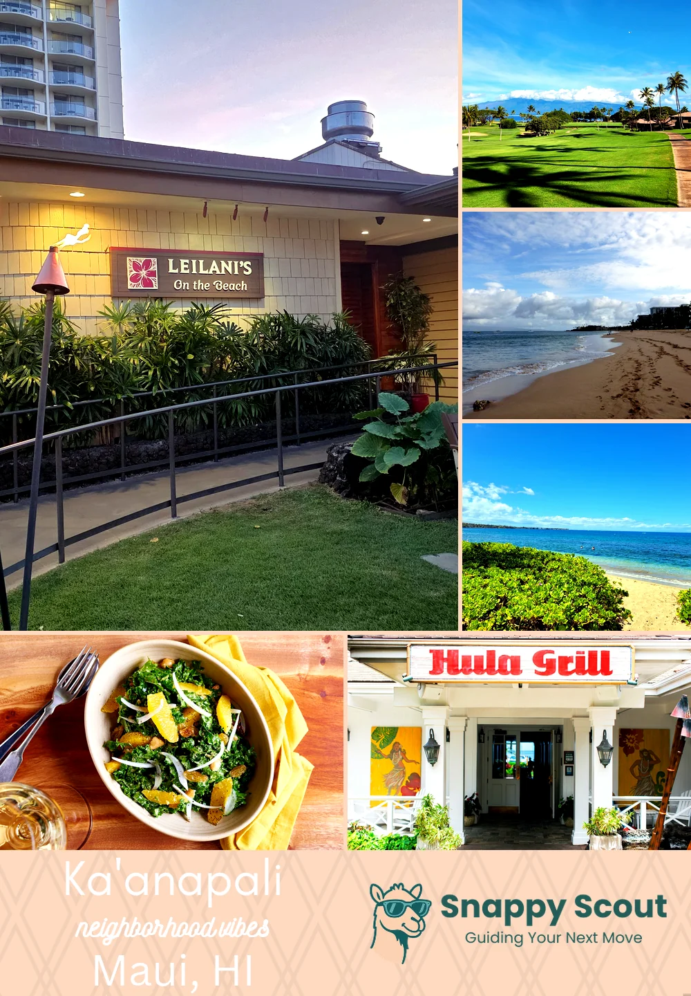 Ka'anapali neighborhood photo collage