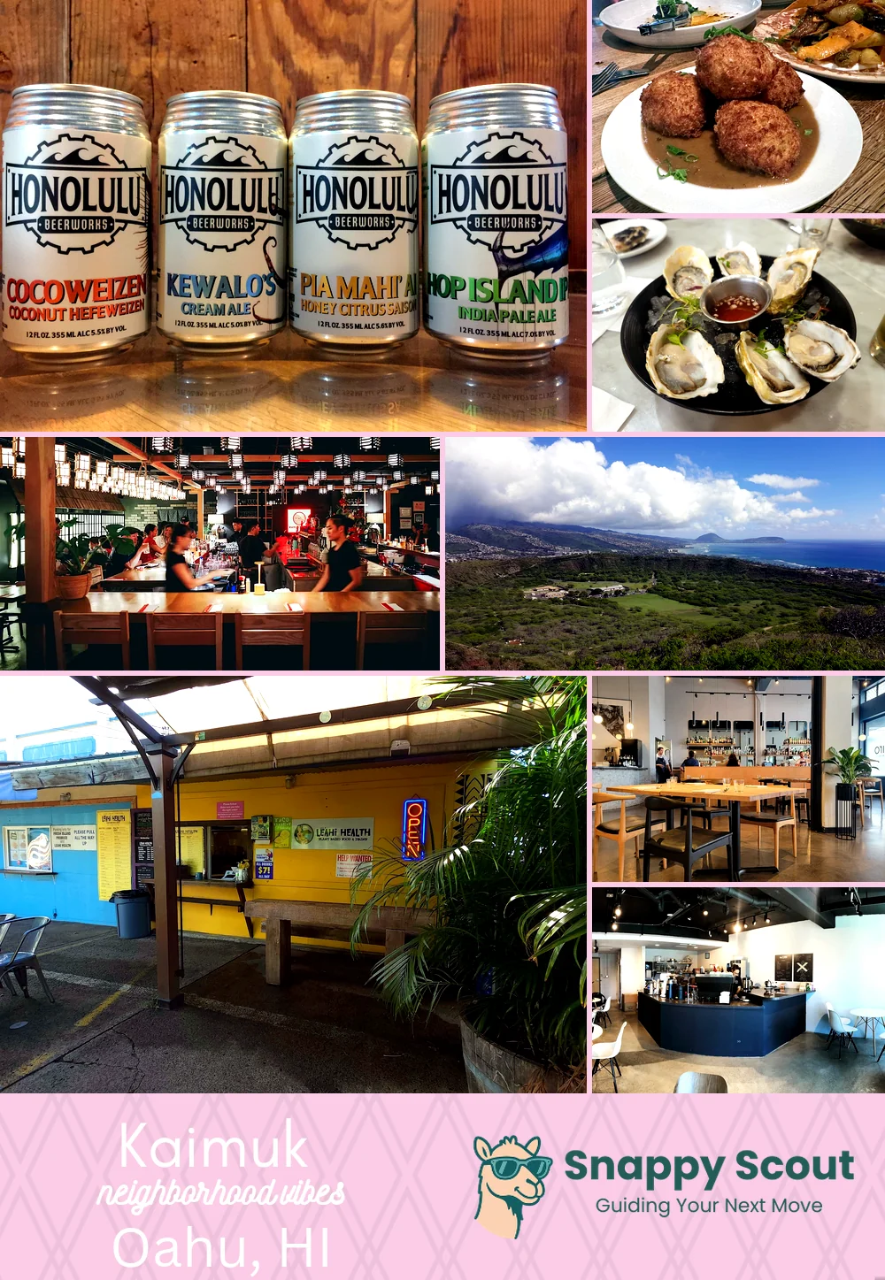 Kaimukī neighborhood photo collage