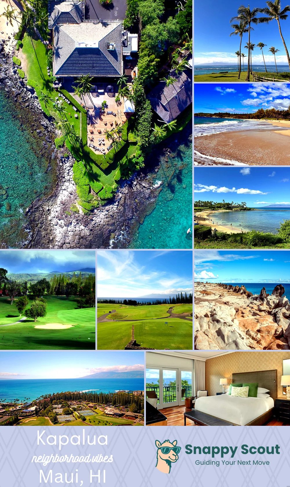 Kapalua neighborhood photo collage