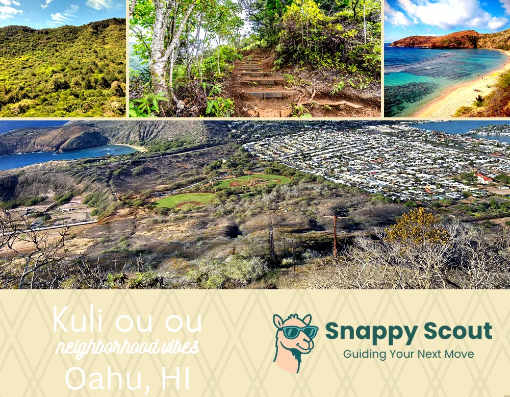 Kuliʻouʻou neighborhood photo collage