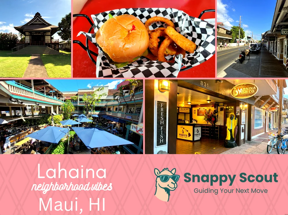 Lahaina neighborhood photo collage