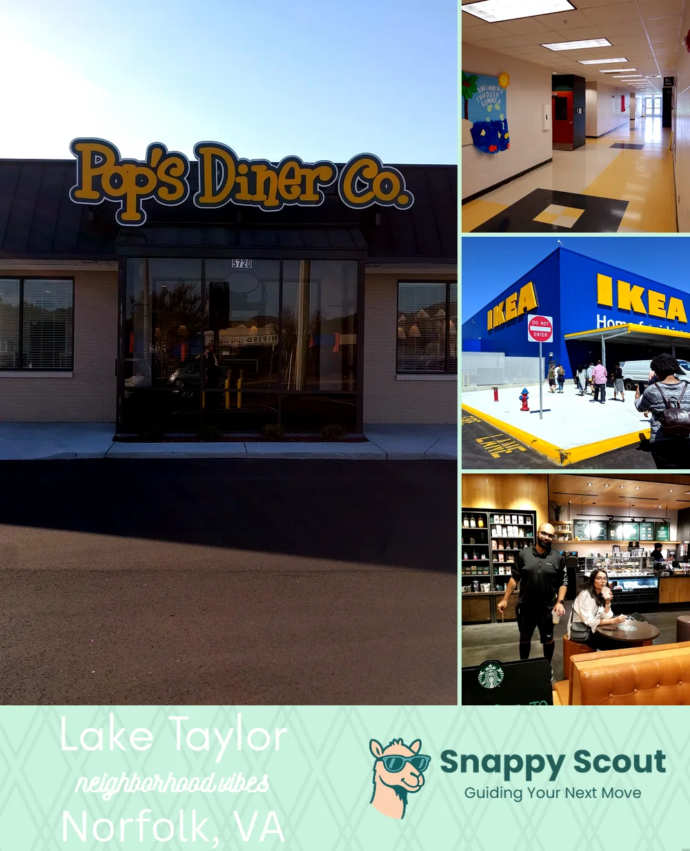 Lake Taylor neighborhood photo collage