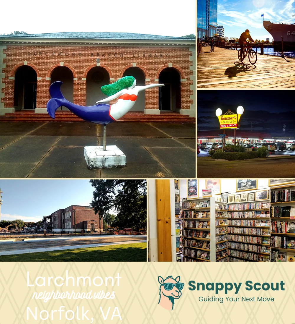 Larchmont neighborhood photo collage