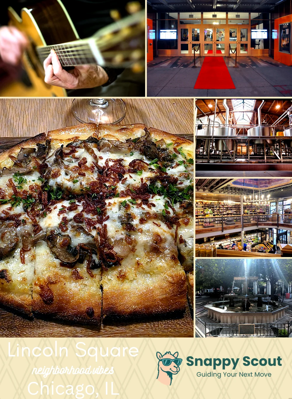 Lincoln Square neighborhood photo collage