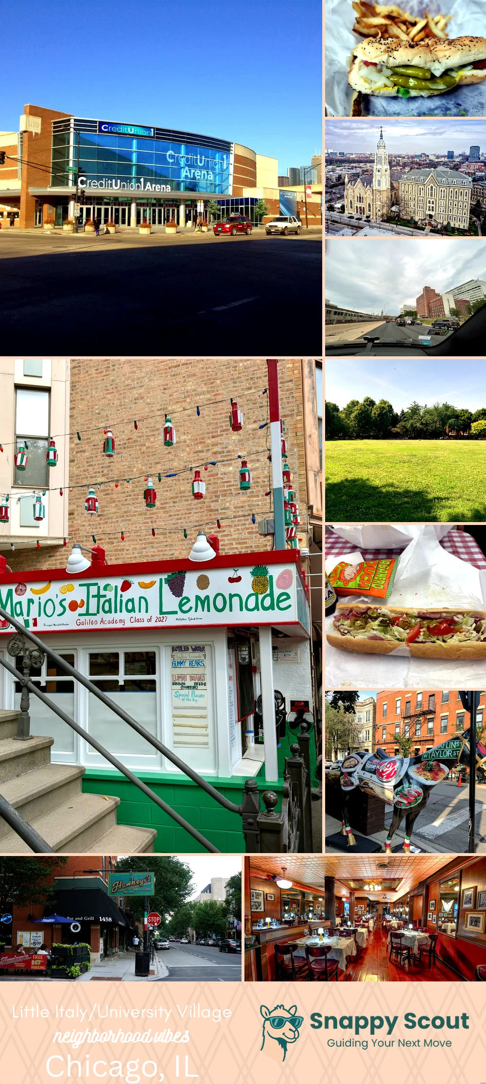 Little Italy/University Village neighborhood photo collage