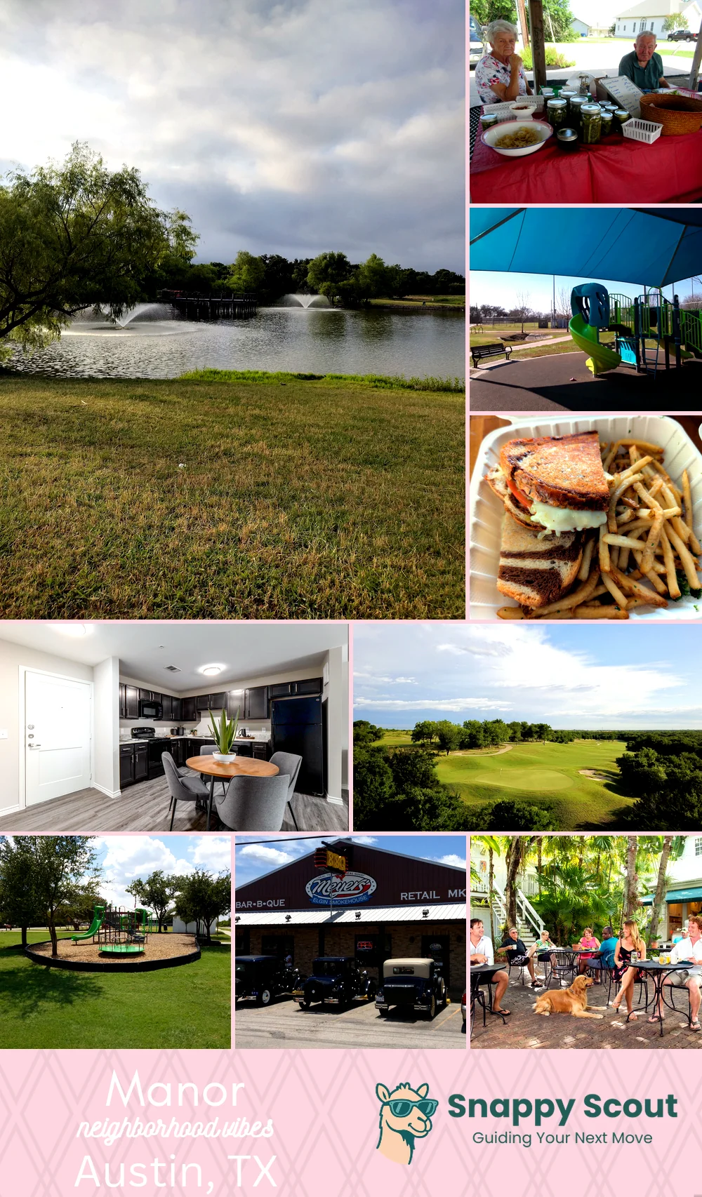 Manor neighborhood photo collage