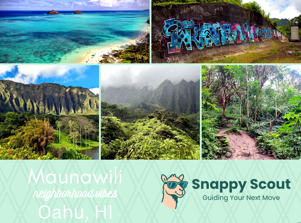 Maunawili neighborhood photo collage