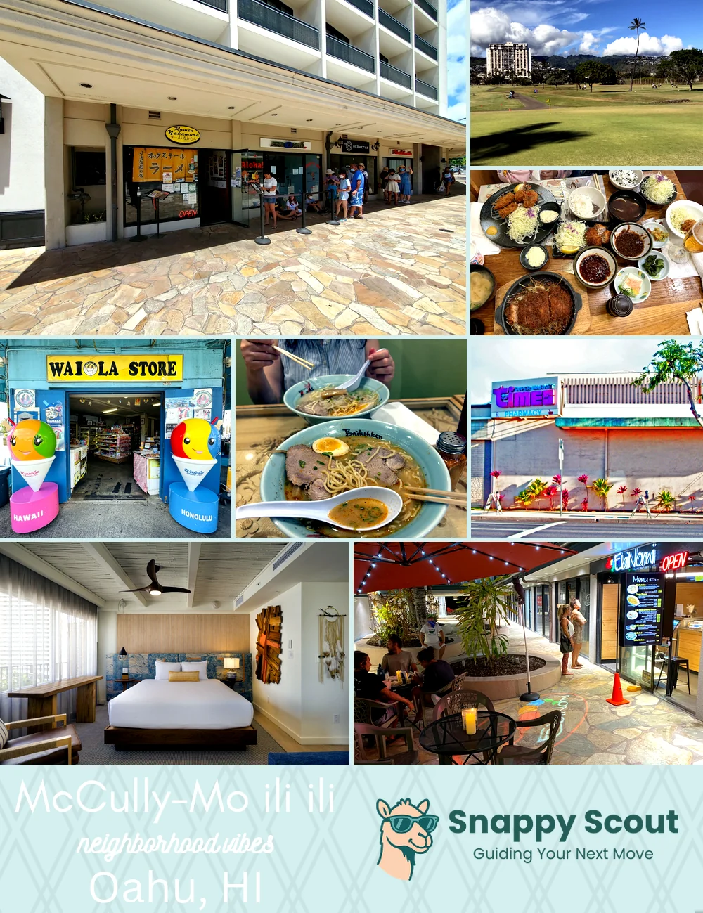 McCully-Moʻiliʻili neighborhood photo collage