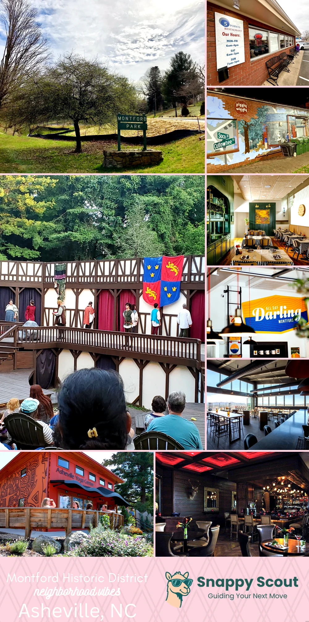 Montford Historic District neighborhood photo collage