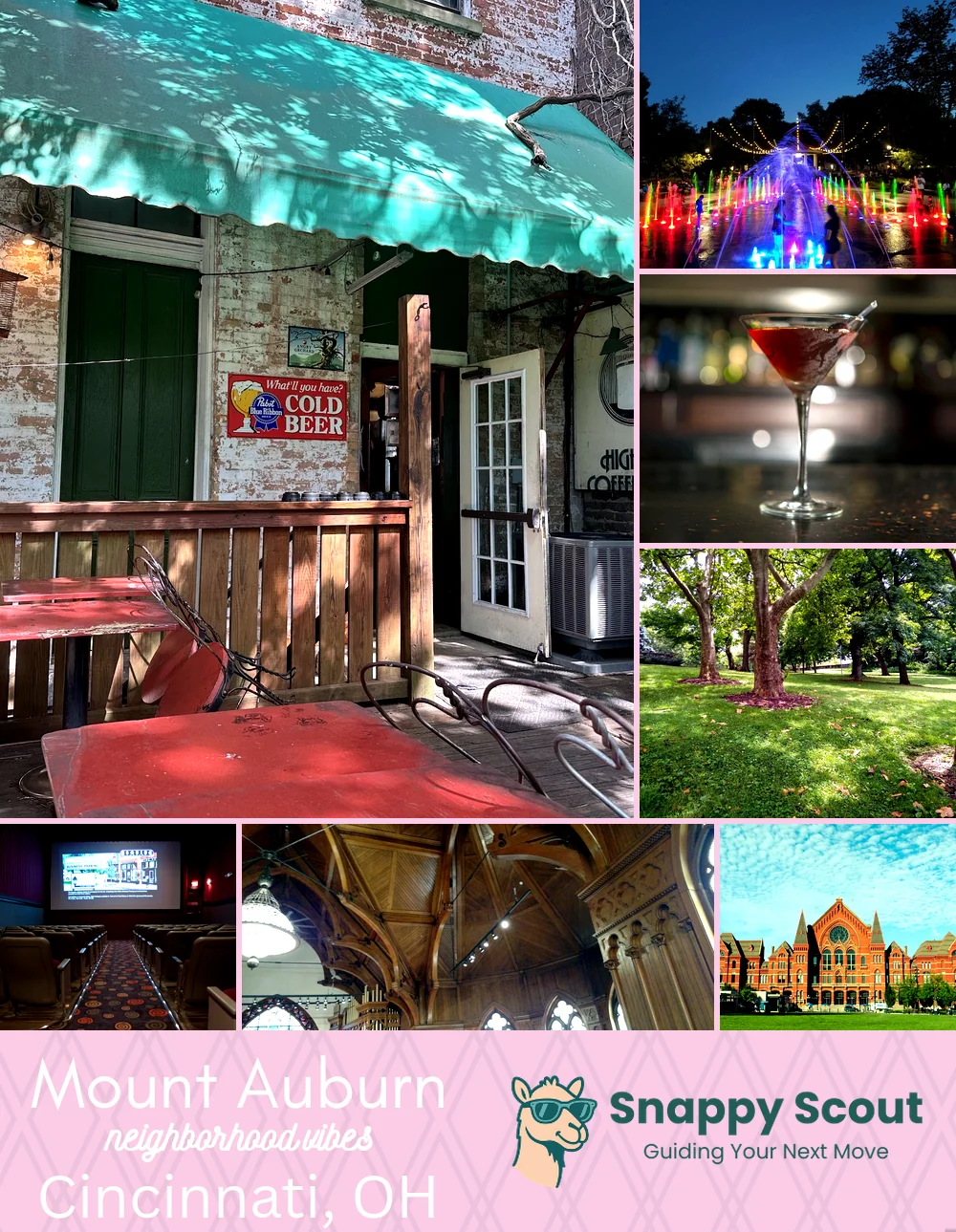 Mount Auburn neighborhood photo collage