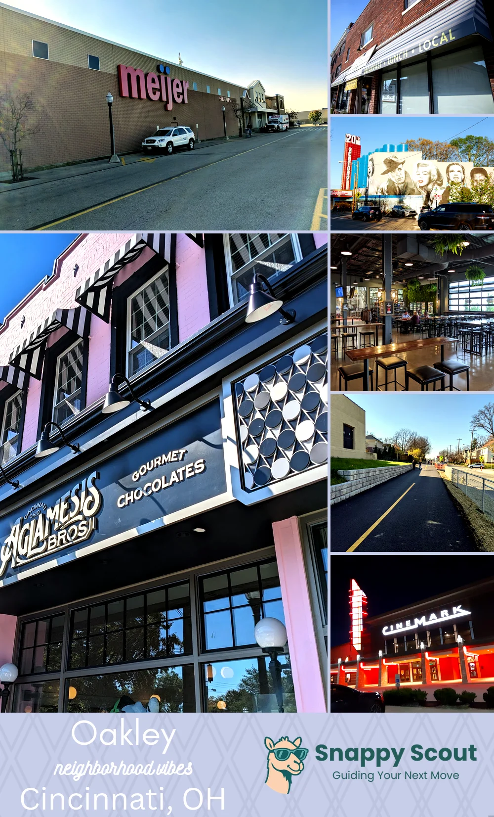 Oakley neighborhood photo collage