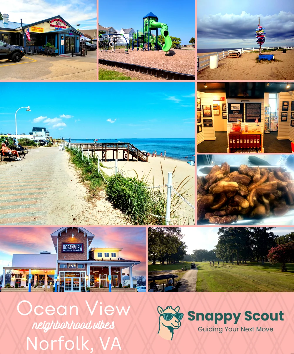 Ocean View neighborhood photo collage