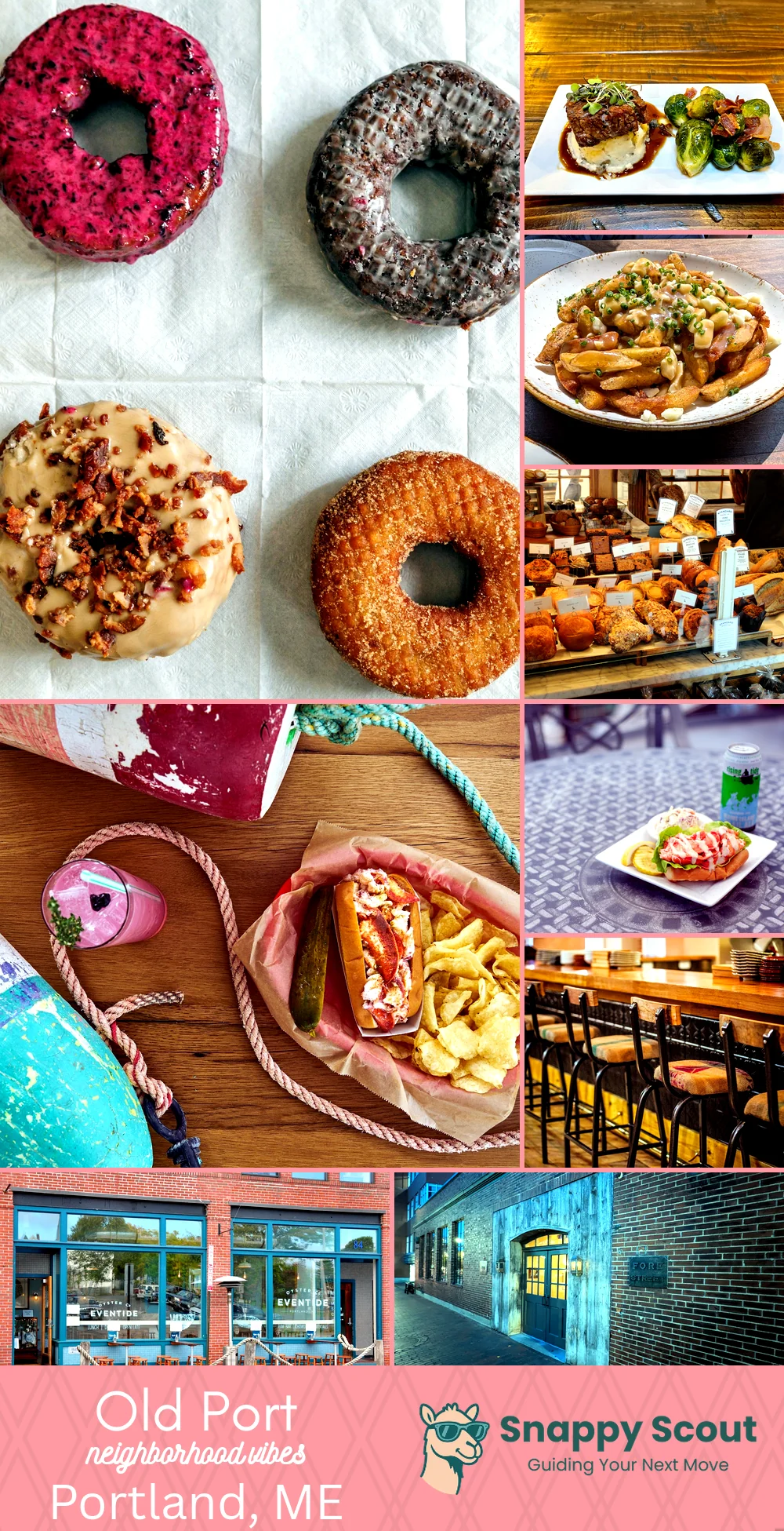 Old Port neighborhood photo collage