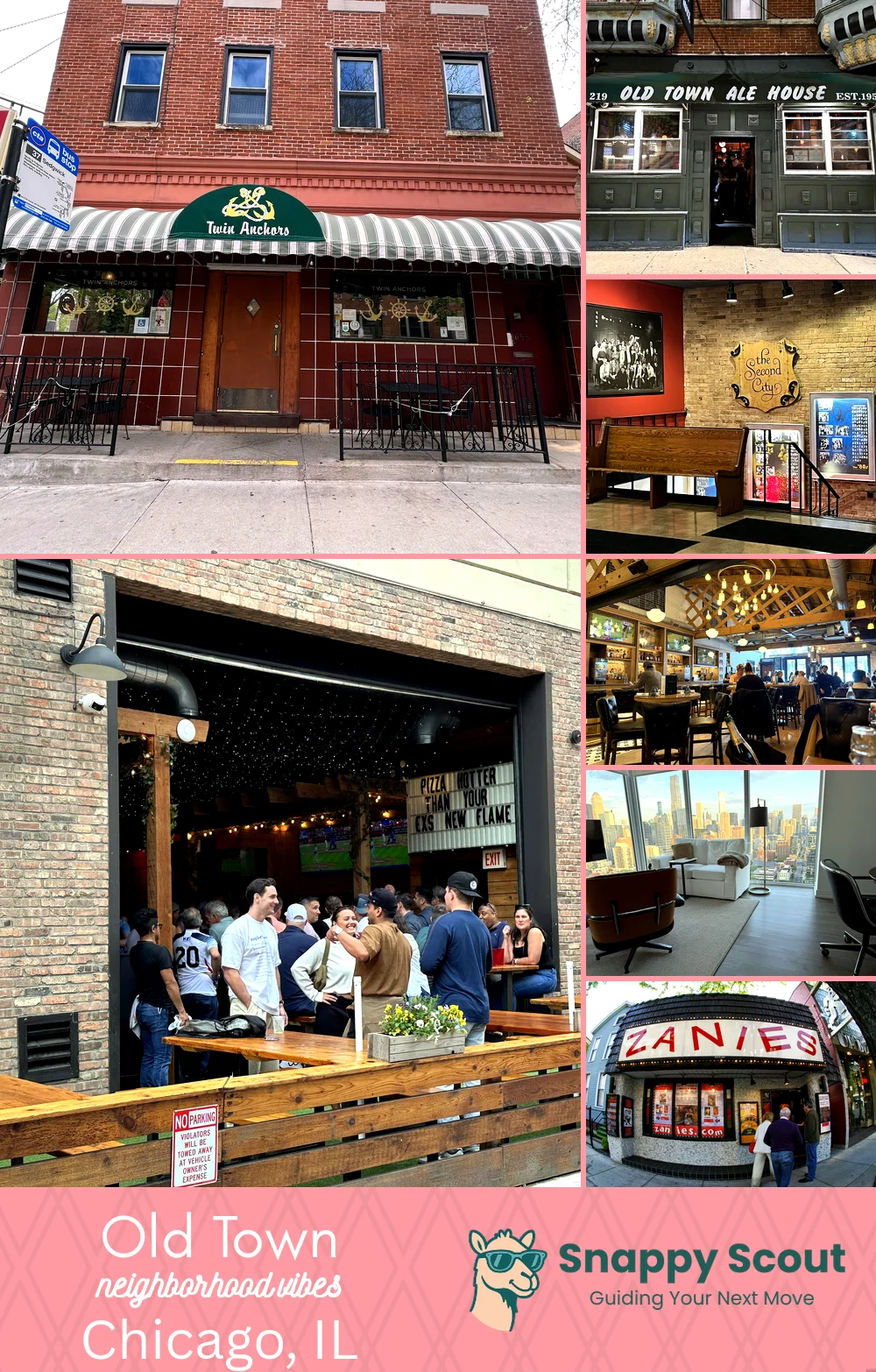 Old Town neighborhood photo collage