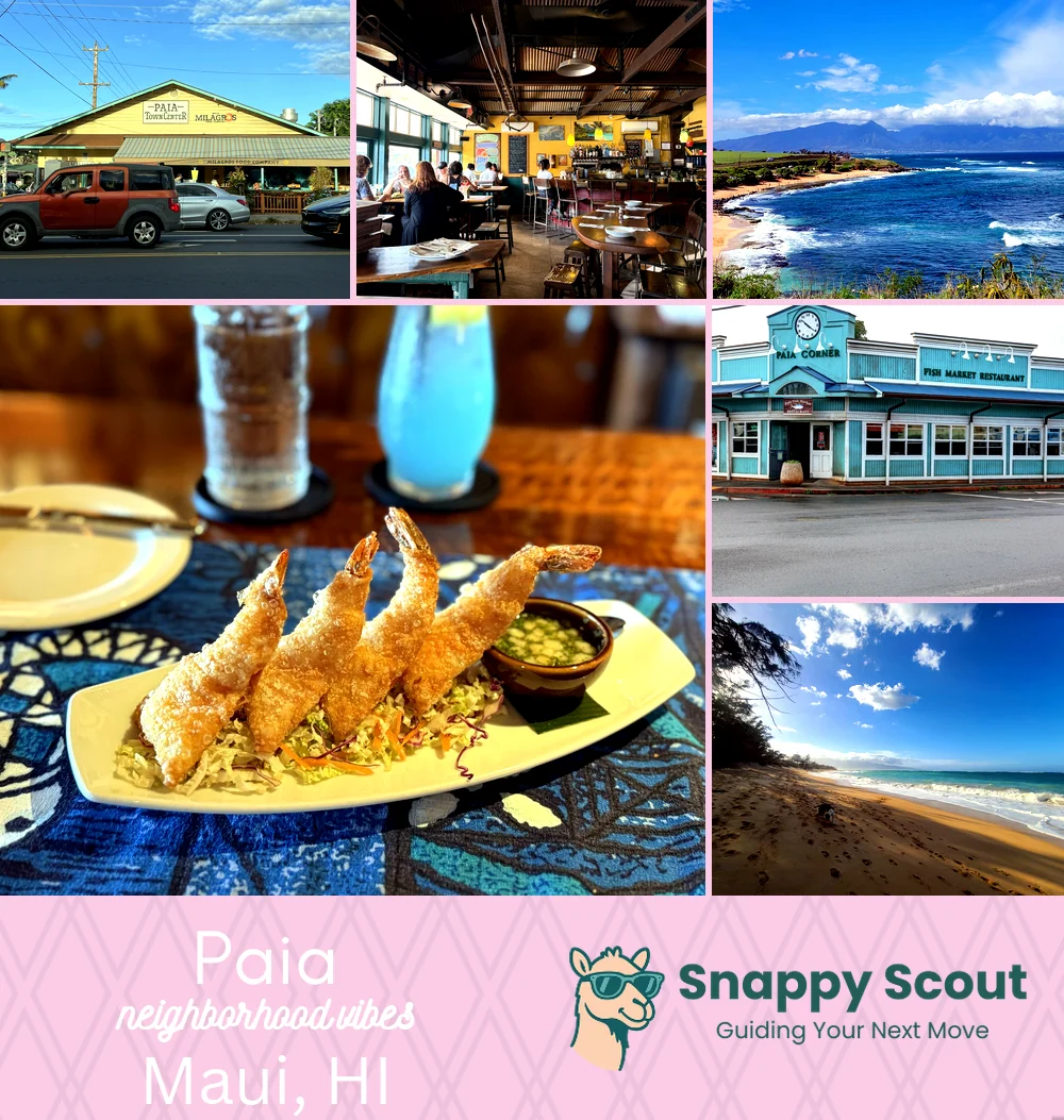 Paia neighborhood photo collage