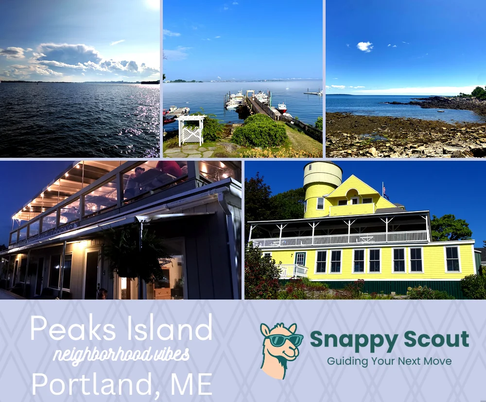 Peaks Island neighborhood photo collage