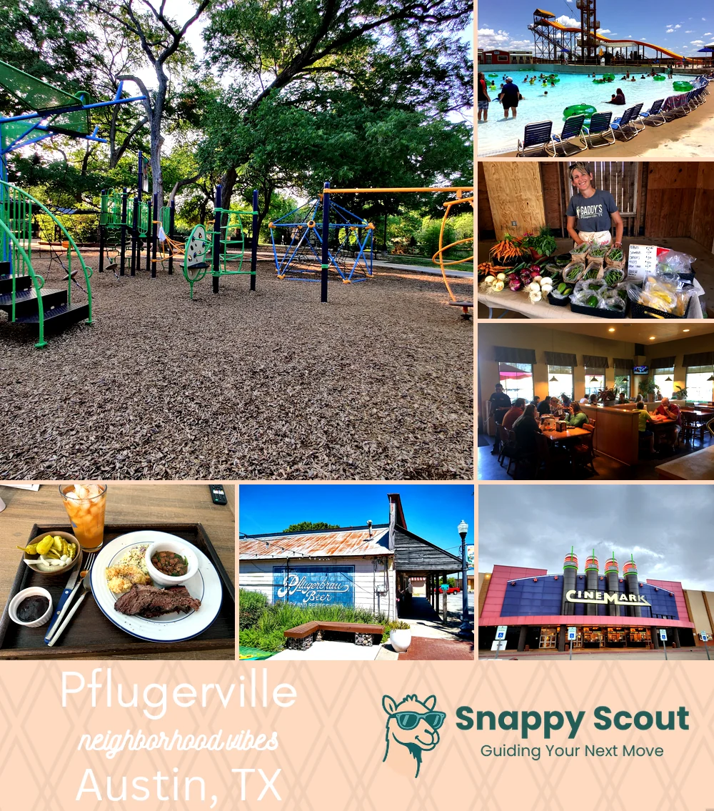 Pflugerville neighborhood photo collage