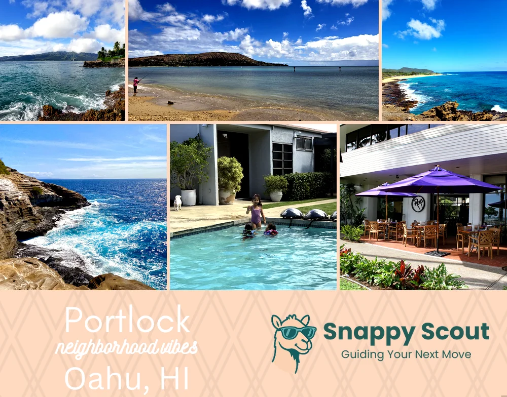 Portlock neighborhood photo collage