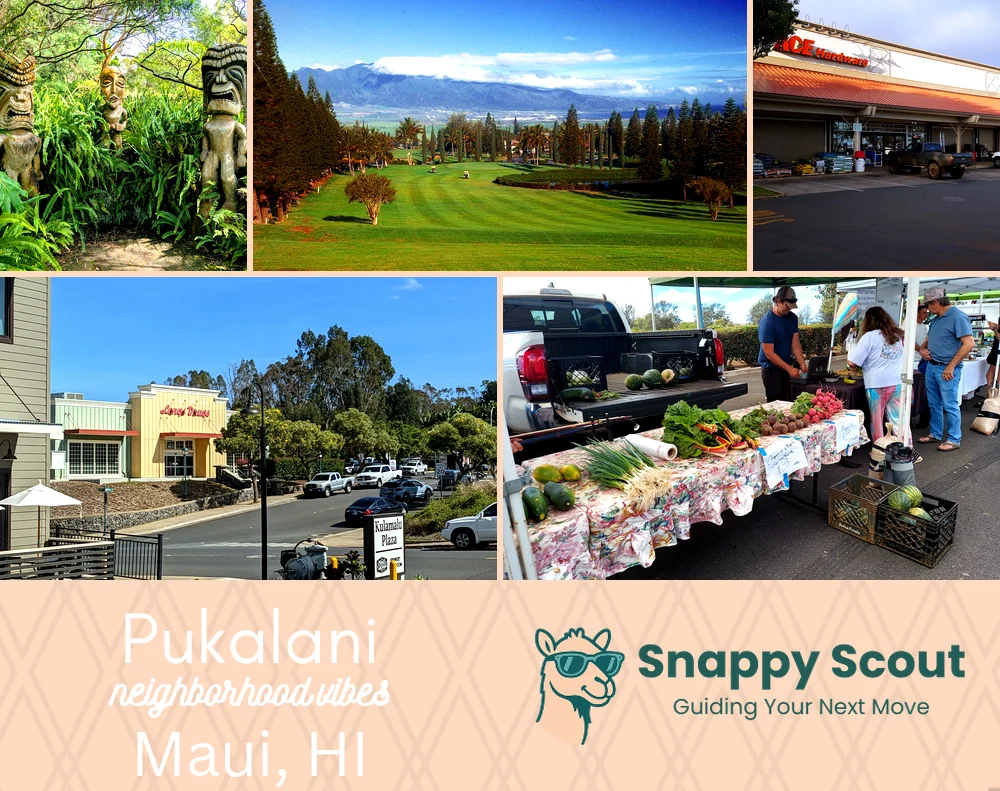 Pukalani neighborhood photo collage