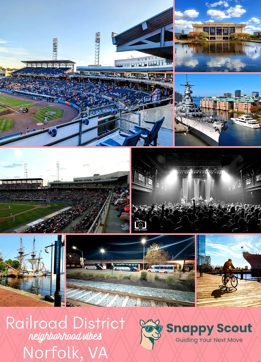 Railroad District neighborhood photo collage