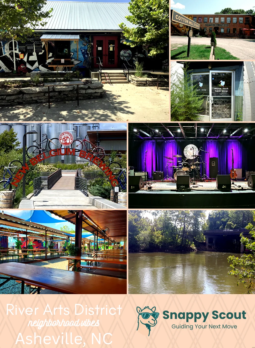 River Arts District neighborhood photo collage