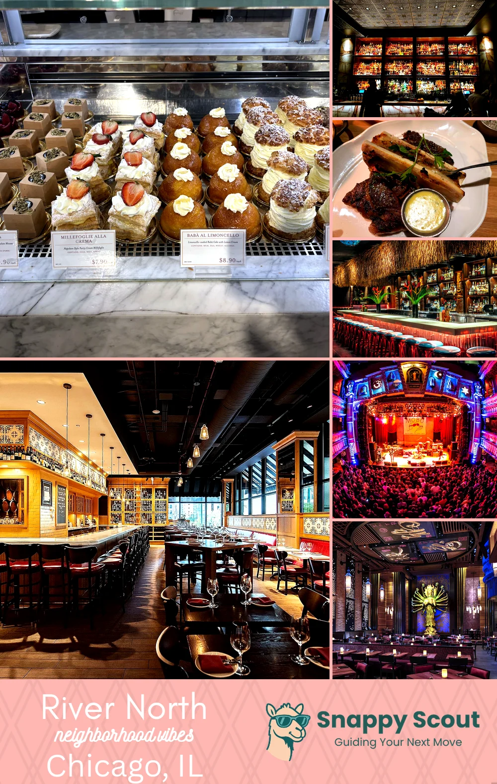 River North neighborhood photo collage