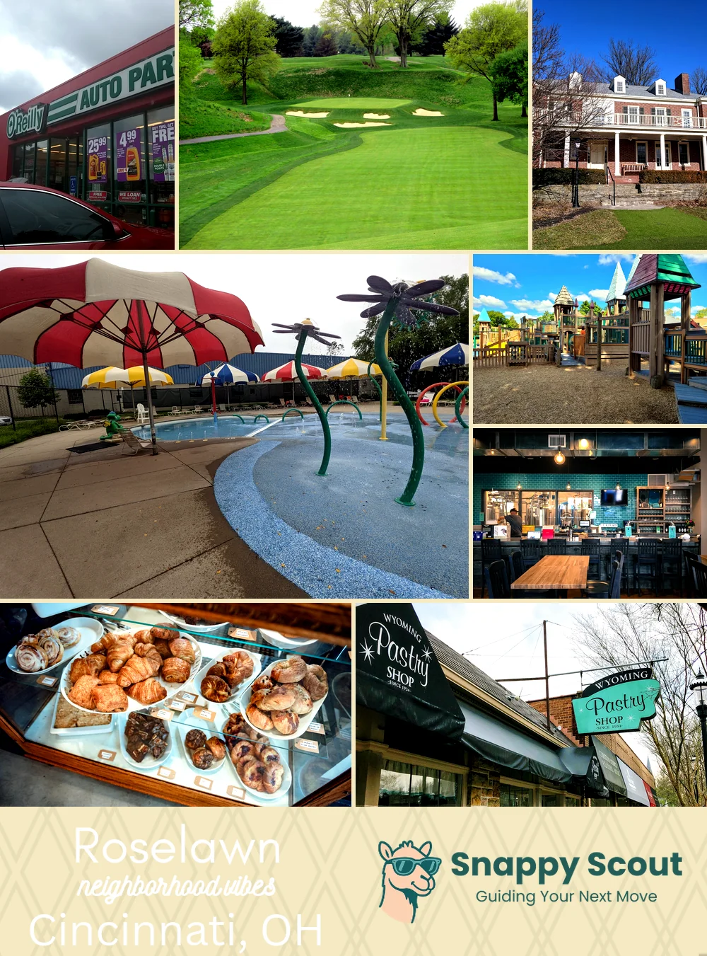 Roselawn neighborhood photo collage