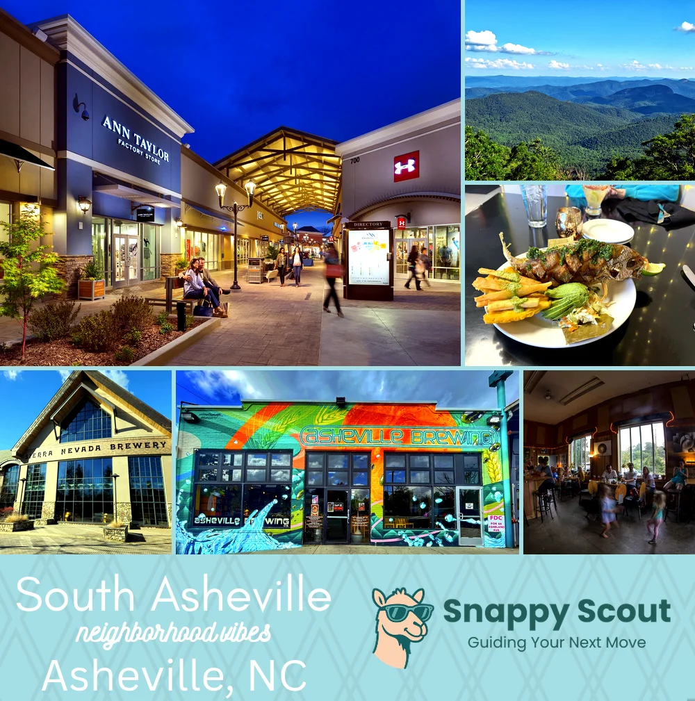 South Asheville neighborhood photo collage
