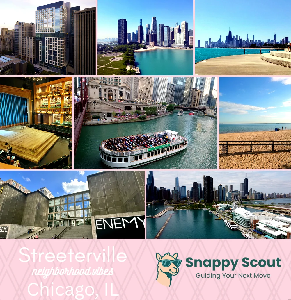 Streeterville neighborhood photo collage
