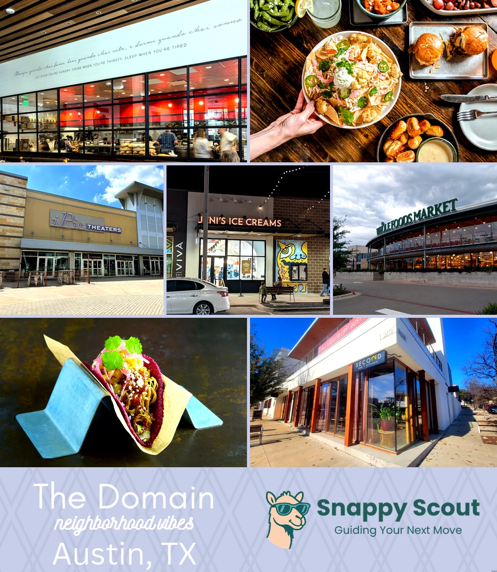 The Domain neighborhood photo collage