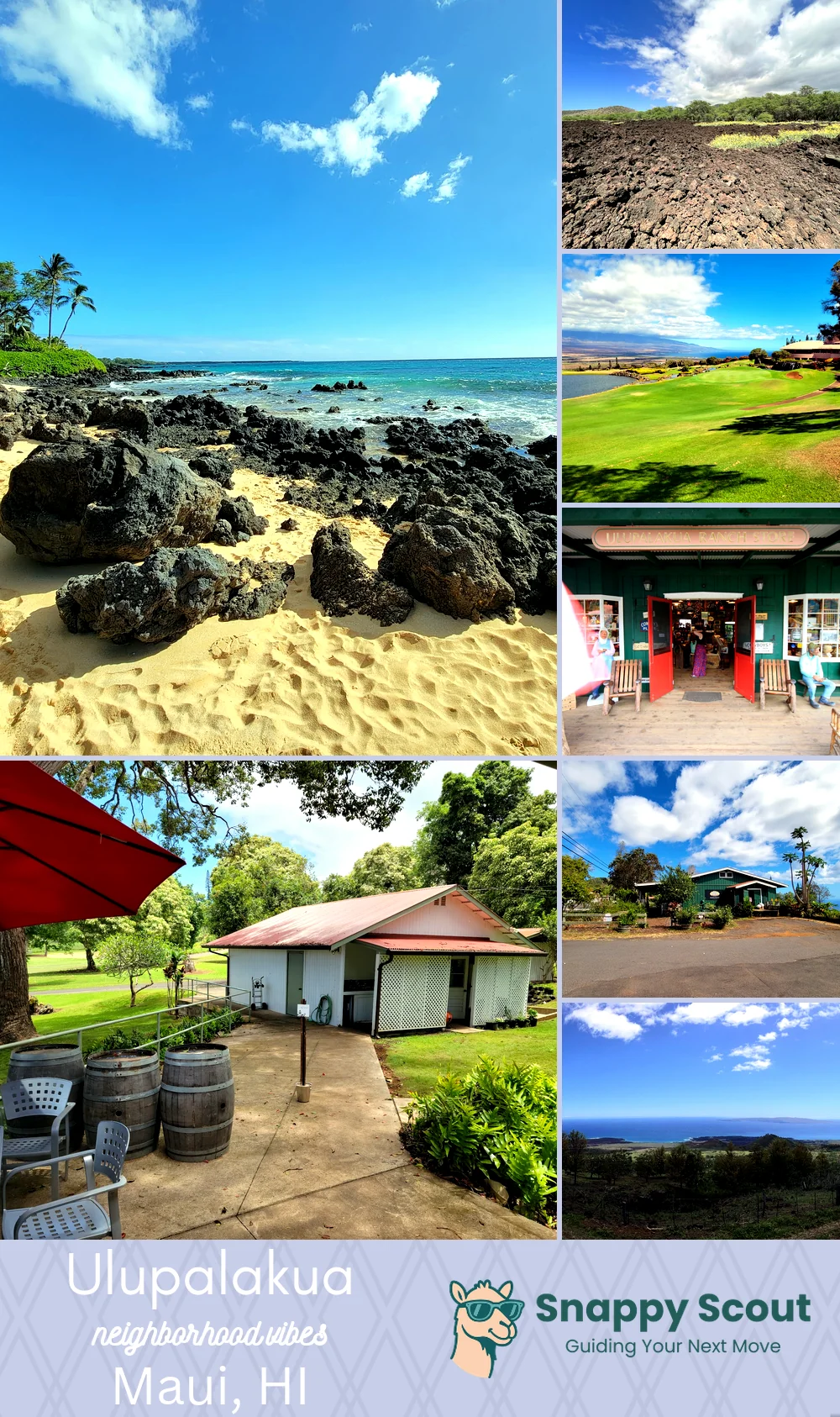 Ulupalakua neighborhood photo collage