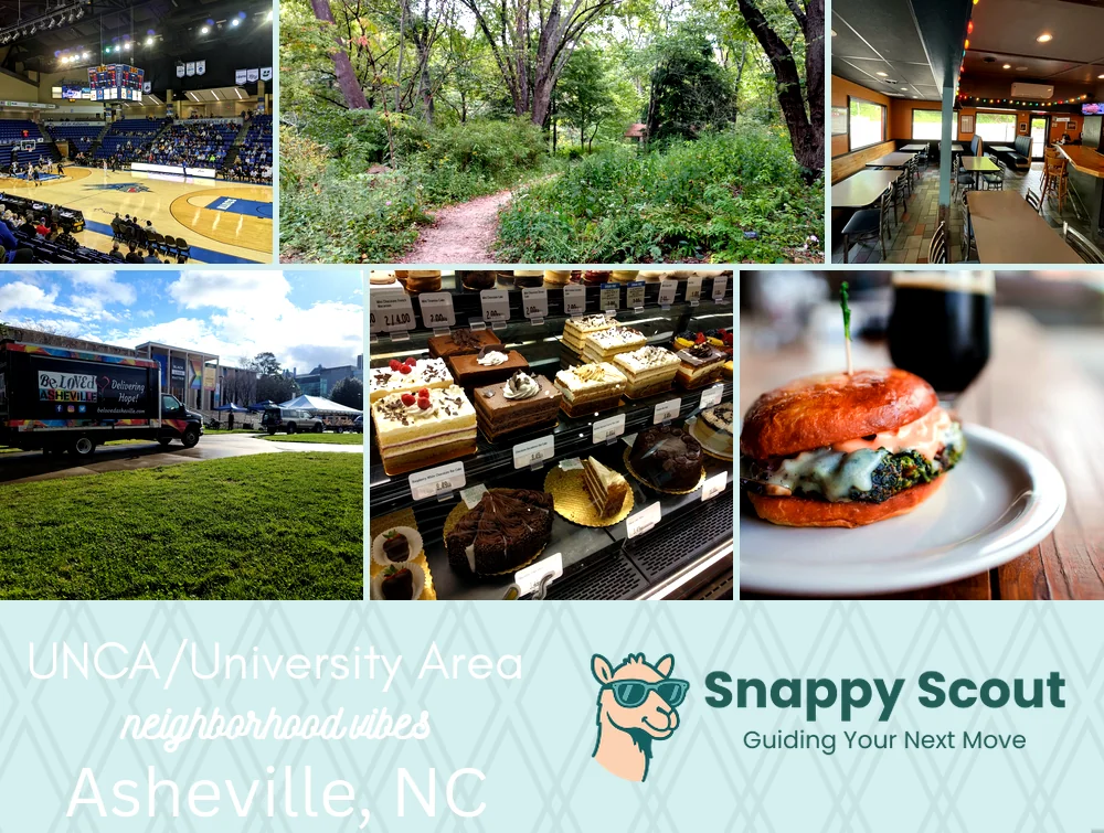 UNCA/University Area neighborhood photo collage