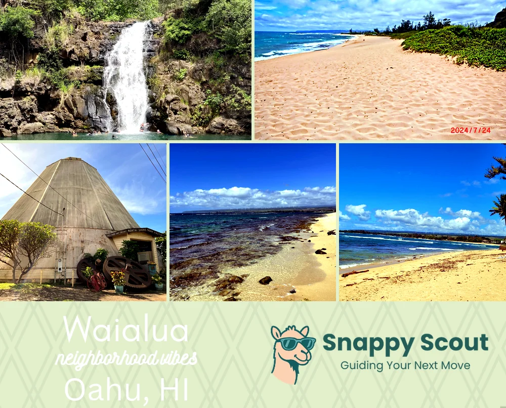 Waialua neighborhood photo collage